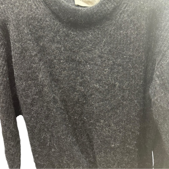NWT Everlane  alpaca crew heathered black - Picture 6 of 10